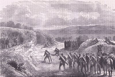 Sortita da Parigi, Cassells History of the War between France and Germany pubblicato da Cassell and Company Limited, c.1890 (litografia) da German School