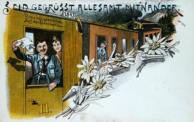 Cartolina di saluti souvenir, c.1900 da German School