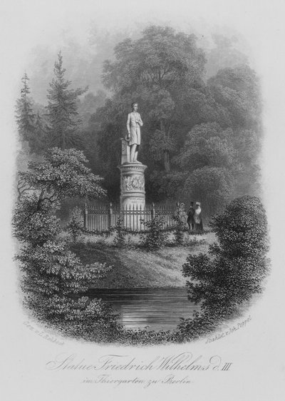 Statua di Federico Guglielmo III di Prussia nel Tiergarten, Berlino da German School