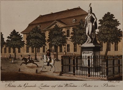 Statua del Generale von Ziethen in Wilhelm Platz, Berlino da German School