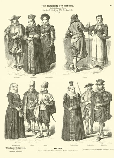 Costumi svizzeri, metà XVII secolo da German School