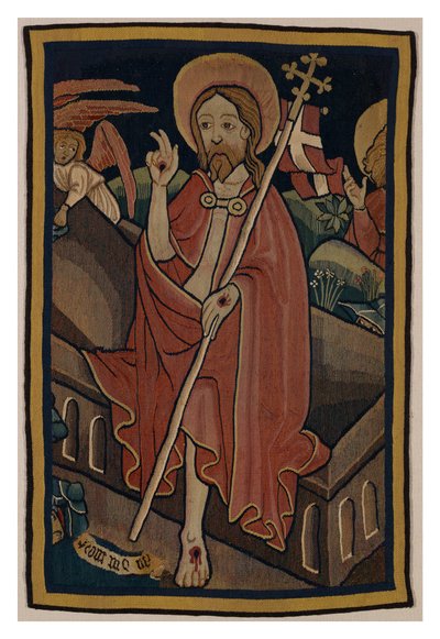 Frammento di arazzo raffigurante la Resurrezione di Cristo, da Norimberga, c.1440 da German School