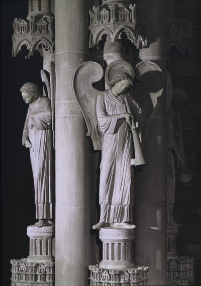 Il pilastro degli angeli, nel transetto sud, c.1230 da German School