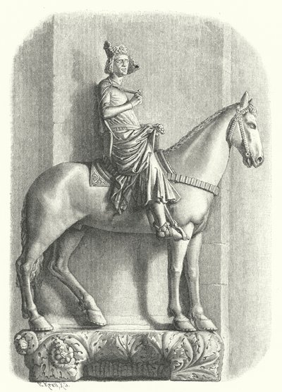 Il Cavaliere di Bamberga, statua nella Cattedrale di Bamberga, Germania da German School