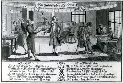 Il Rilegatore (incisione) da German School