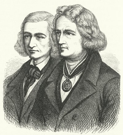 I fratelli Grimm (incisione) da German School