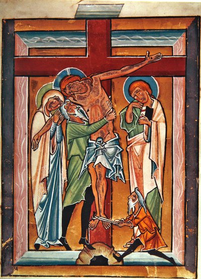 La discesa dalla croce, c.1230 da German School