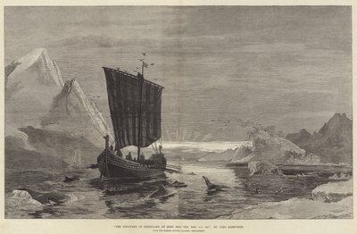 La Scoperta della Groenlandia da parte del Re Erik il Rosso, AD 983 da German School