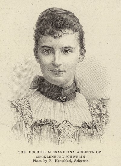 La Duchessa Alexandrina Augusta di Mecklenburg-Schwerin da German School
