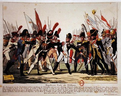 La fine di Napoleone (1769-1821) come Generale nel 1815 da German School