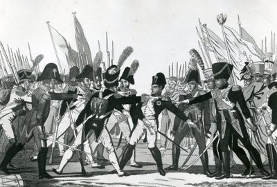 La fine di Napoleone come imperatore da German School