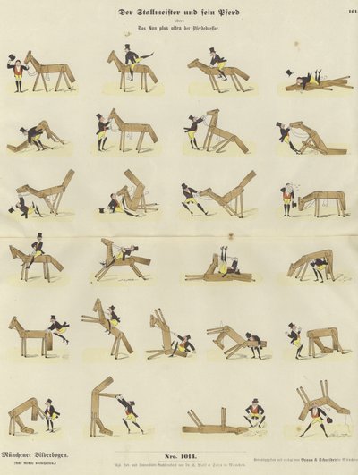 Il cavaliere e il suo cavallo da German School