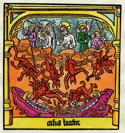 La Caduta di Lucifero e degli Angeli Ribelli, illustrazione da una copia della 