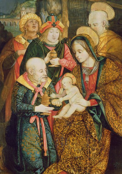 La Sacra Famiglia e i Tre Magi da German School