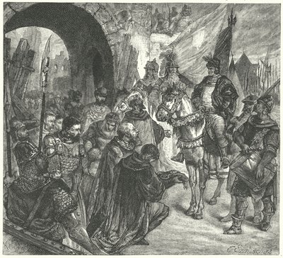 Il generale ussita Prokop il Grande davanti a Naumburg da German School