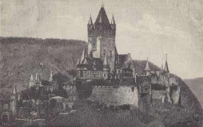 Il castello imperiale, Cochem, Germania da German School