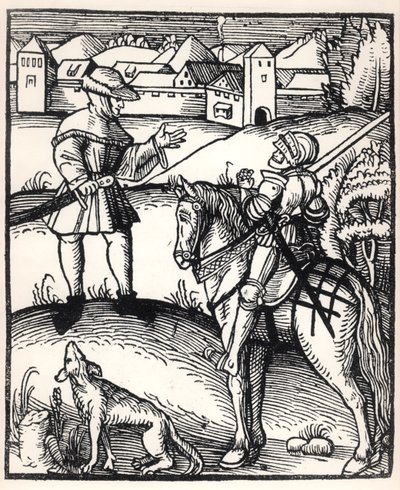 Il cavaliere e il contadino da German School