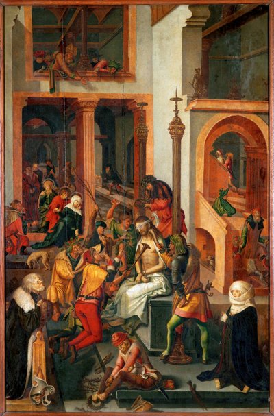 Lo scherno di Cristo (tempera su tavola) da German School