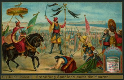 I Mori conquistano la Spagna, 711, Liebig Card da German School