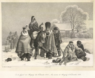 La ritirata da Mosca, 3 dicembre 1812, illustrazione da 