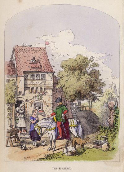 Lo storno (litografia a colori) da German School