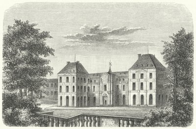 Palazzo delle Tuileries, Parigi, nel 1799 (incisione) da German School