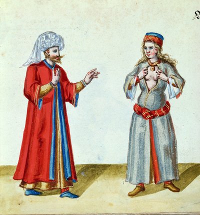 Il Turco e la Cortigiana, fine del XVI secolo da German School