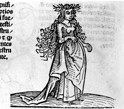 La Vergine - nel Trattato di Johannes Angeli De Magnisconnectionibue annorum revolutionibus ac eorum perfectionibus. Augusta, Erhard Ratdolt da German School