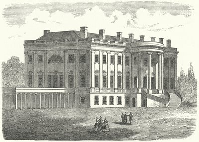 La Casa Bianca, Washington DC (incisione) da German School