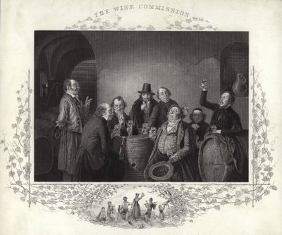La Commissione del Vino (incisione) da German School