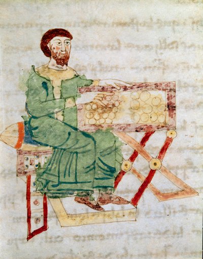 Il cambiavalute, antenato del banchiere Miniatura dal manoscritto 