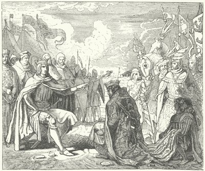 La restaurazione di Ottocaro II come re di Boemia da parte di Rodolfo d