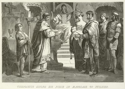 Teodosio dà in matrimonio sua nipote a Stilicone da German School