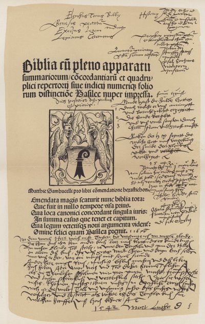 Pagina del titolo della Bibbia di Martin Lutero da German School