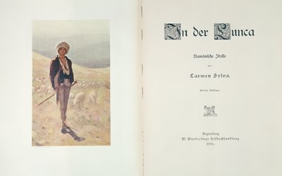 Pagina del titolo del romanzo In der Lunca di Carmen Sylva, pubblicato a Ratisbona nel 1906 da German School
