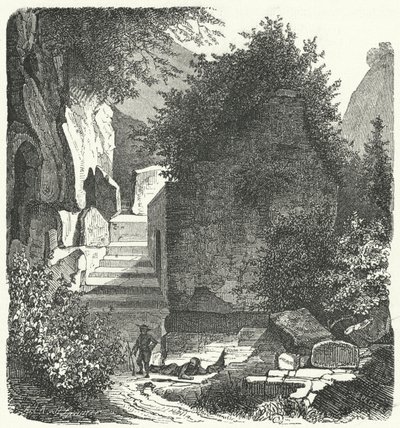 Tomba del poeta romano Virgilio, Posillipo, Napoli da German School