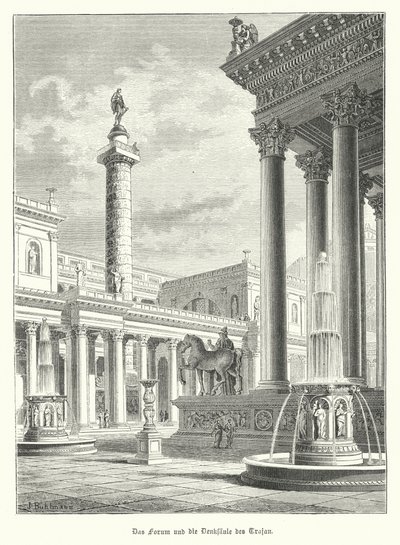 Colonna e Foro di Traiano, Roma da German School
