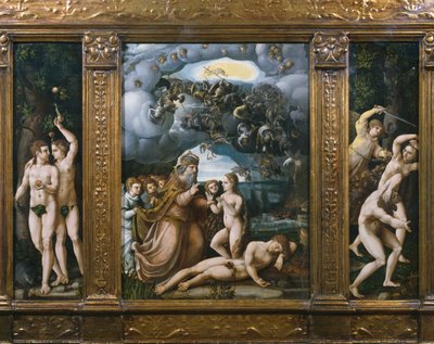 Trittico della Creazione, Adamo ed Eva, Creazione di Eva, Espulsione dal Paradiso da German School