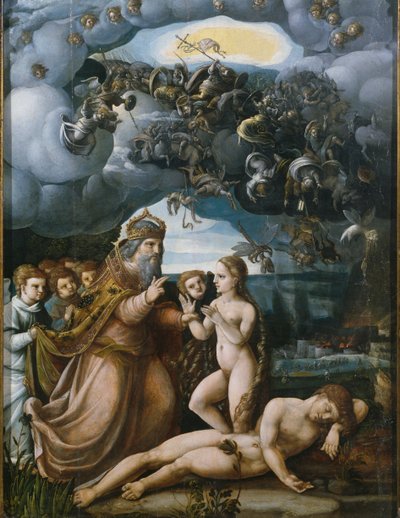 Trittico della Creazione, Creazione di Eva, pannello centrale da German School