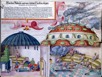Bagni turchi, fine XVI secolo da German School