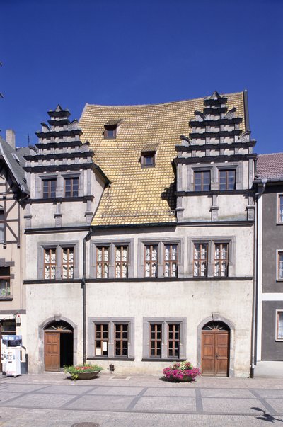 Veduta della casa di Heinrich Schutz da German School