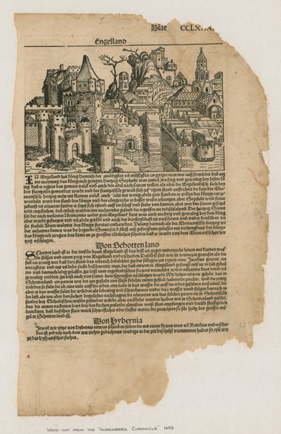 Veduta di Londra, 1493. Dal Nuremberg Chronicle da German School