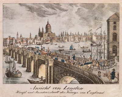 Veduta di Londra, 1830 da German School