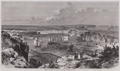Veduta del porto di Dieppe, Normandia, Francia da German School