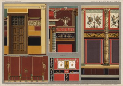 Decorazioni murali da Pompei, Ercolano e Roma da German School