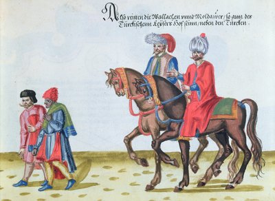 Nobili valacchi e moldavi, fine XVI secolo da German School