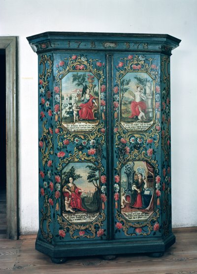Armadio decorato con scene delle quattro stagioni, 1778 da German School