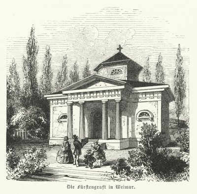 Weimarer Fürstengruft, cappella funeraria dei Duchi di Saxe-Wemar-Eisenach e luogo delle tombe degli autori tedeschi Johann Wolfgang Goethe e Friedrich Schiller da German School