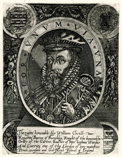 William Cecil Lord Burleigh da German School