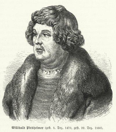 Willibald Pirckheimer, avvocato, autore e umanista rinascimentale tedesco, amico di Albrecht Durer da German School